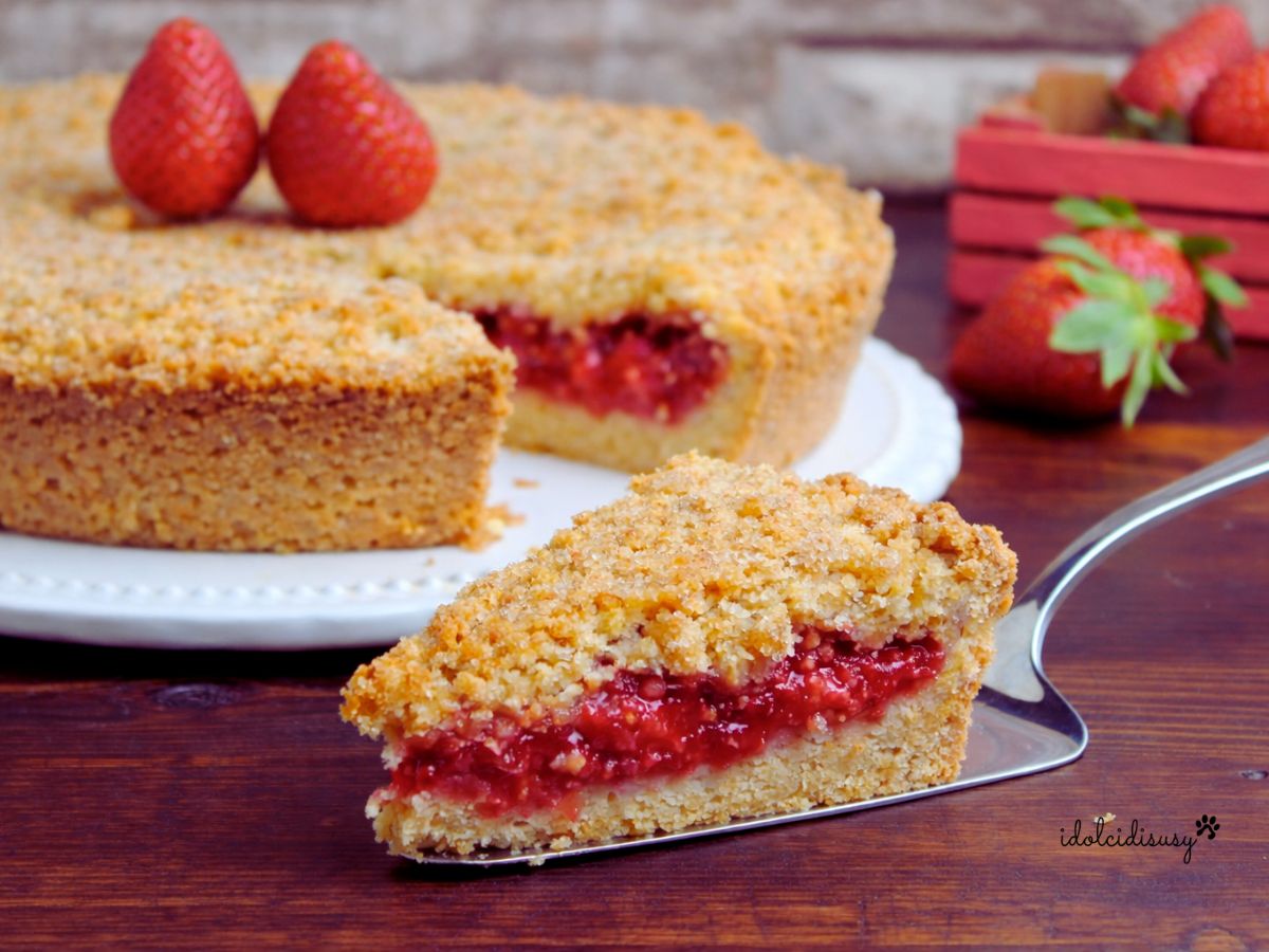 Sbriciolata de fraises et crème pâtissière