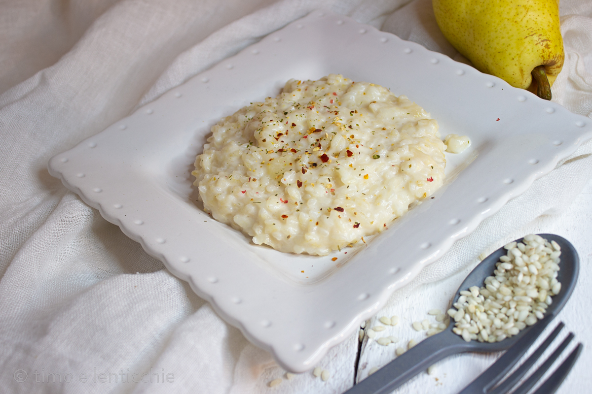 Risotto aux poires à l&rsquo;autocuiseur