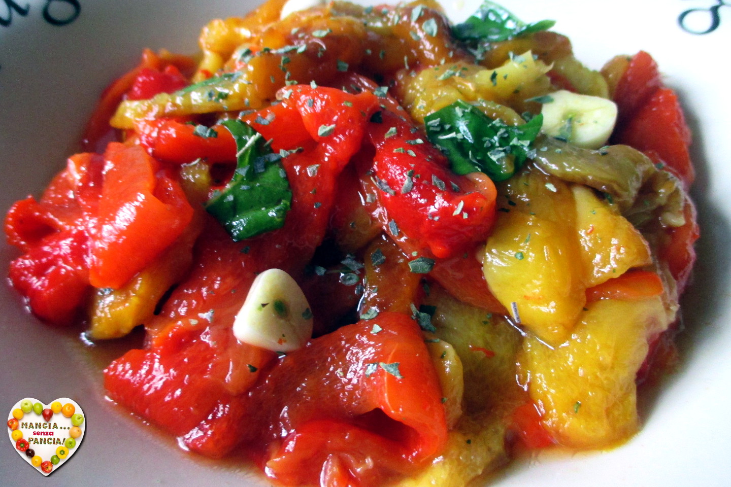 Salade de poivrons rôtis