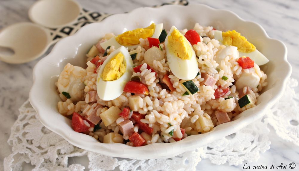 Insalata di riso semplice e gustosa