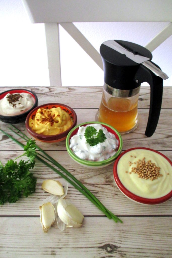 Sauce au yaourt en 4 saveurs, Mangia senza Pancia