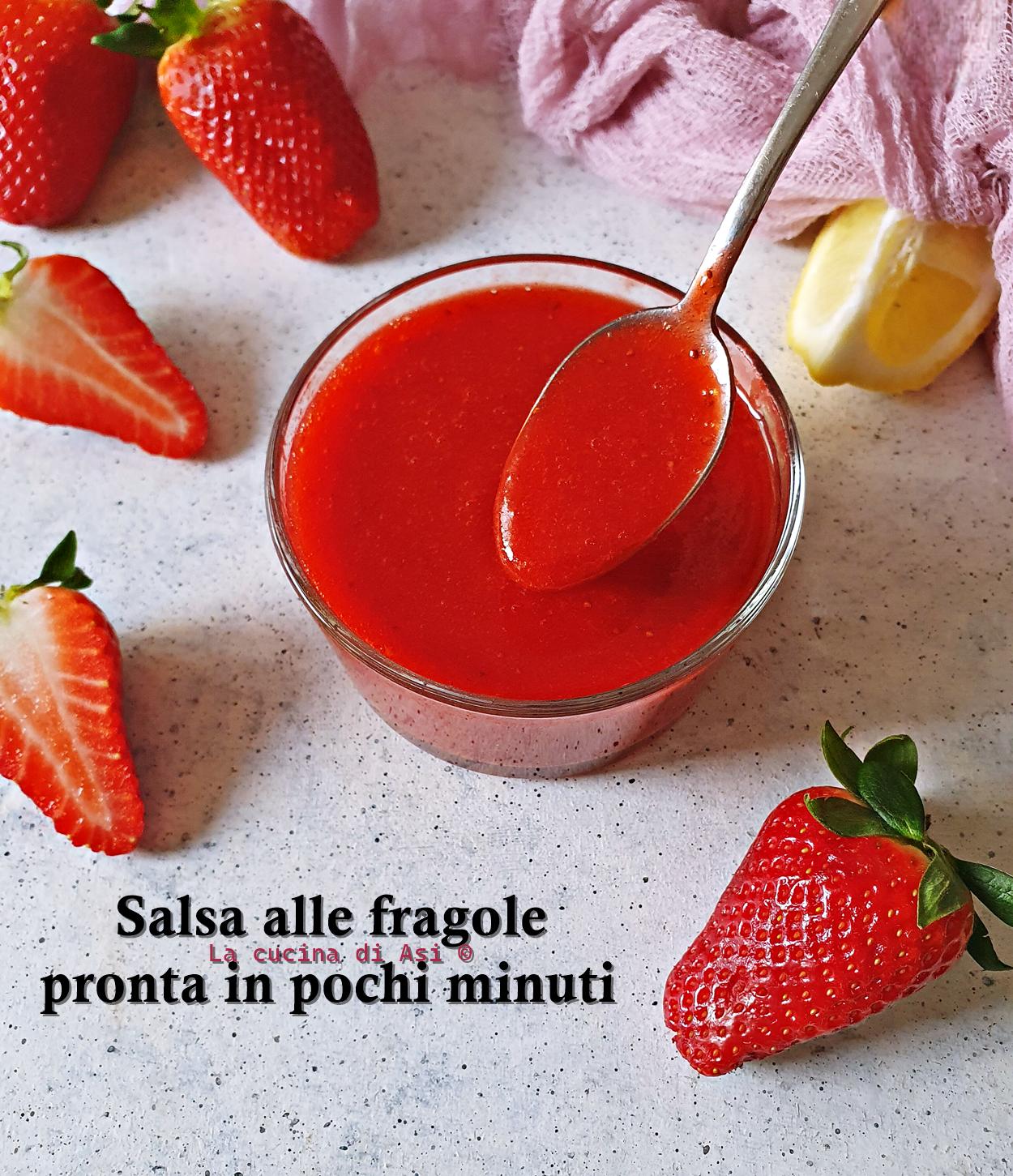 Sauce aux fraises (coulis) rapide : prête en 10 minutes