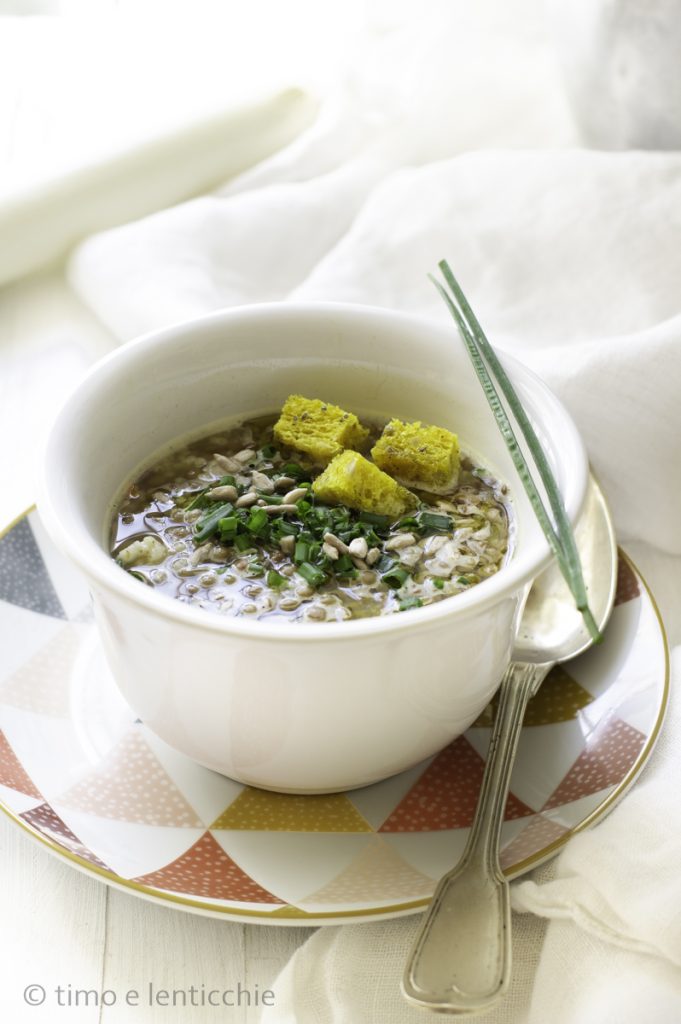 Soupe de lentilles et boulgour