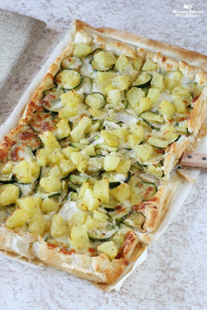 Tarte salée aux courgettes et pommes de terre