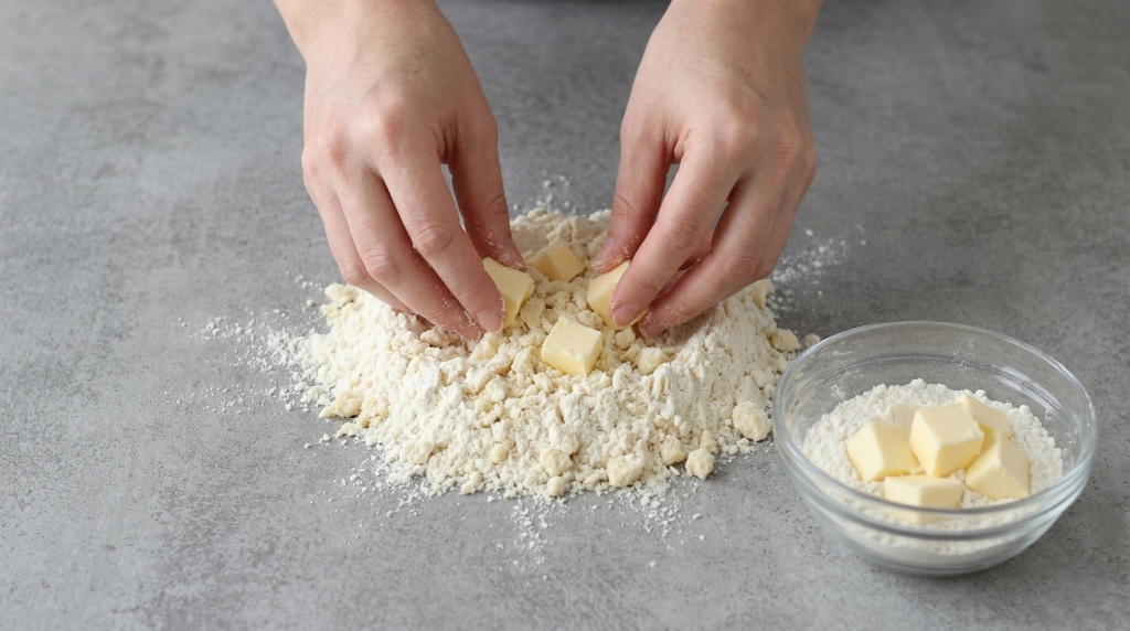 préparez la base de pâte sablée