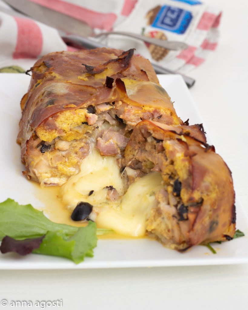 Terrine de dinde et fromage bardée