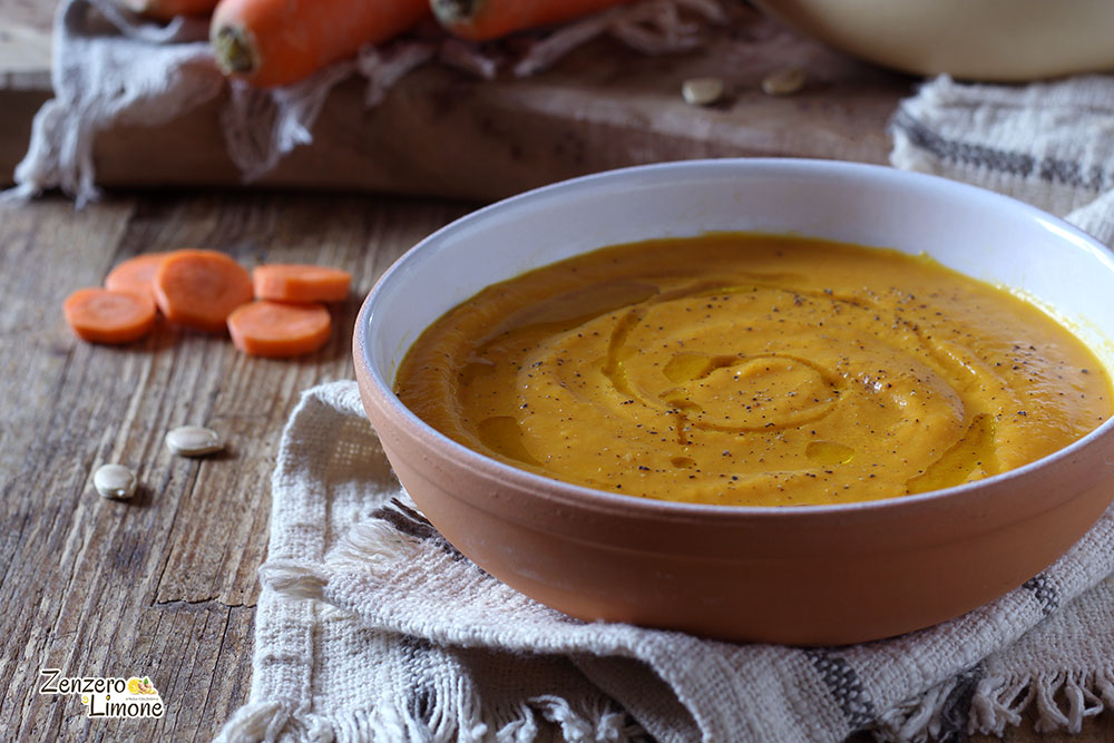 velouté de potiron et carottes