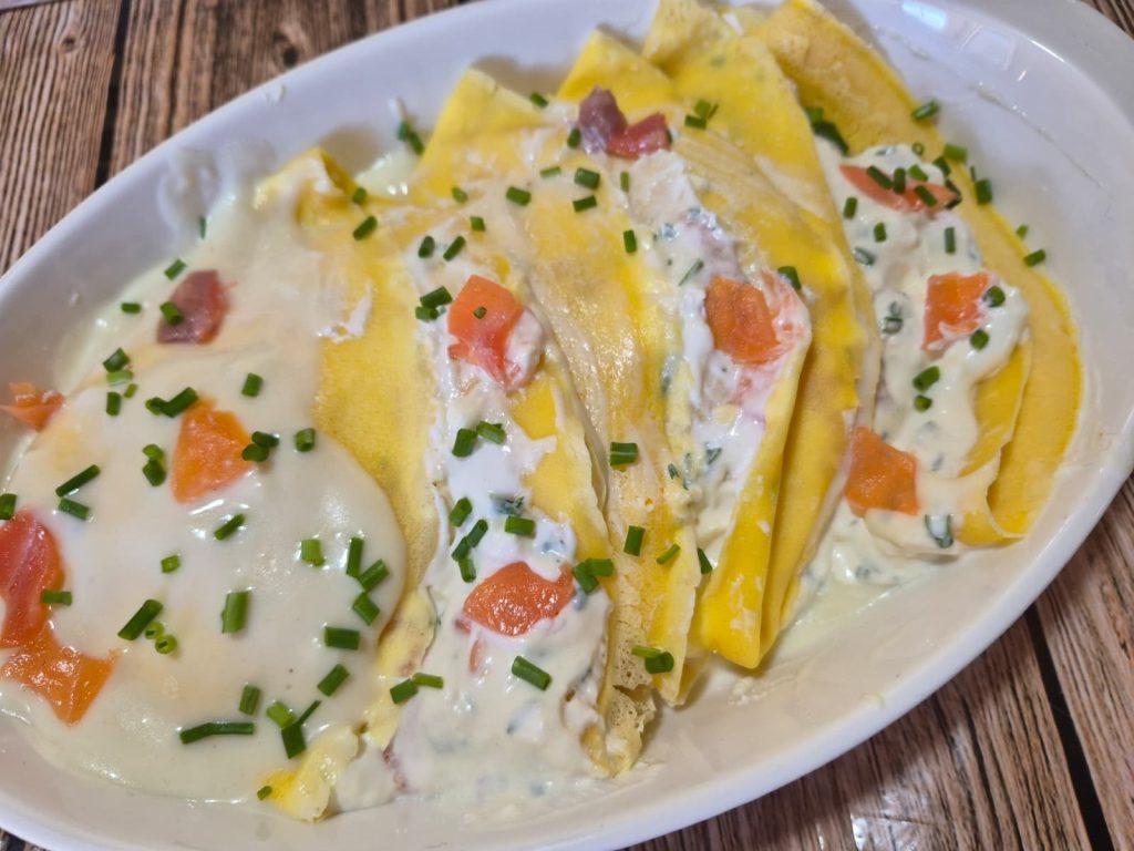 Salade de courgettes et saumon