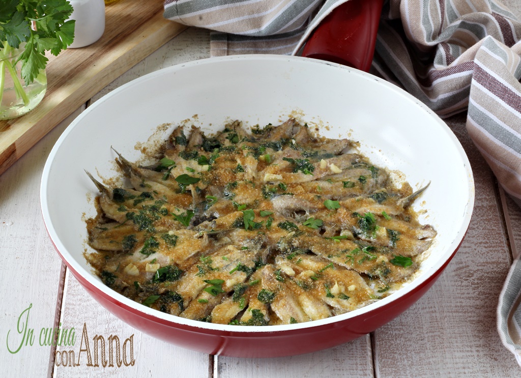 Anchois en gratin à la napolitaine