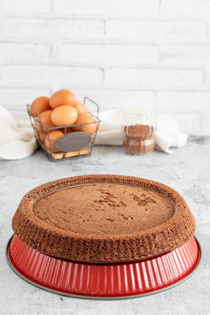 base pour tarte moelleuse au cacao sans gluten prête à être garnie