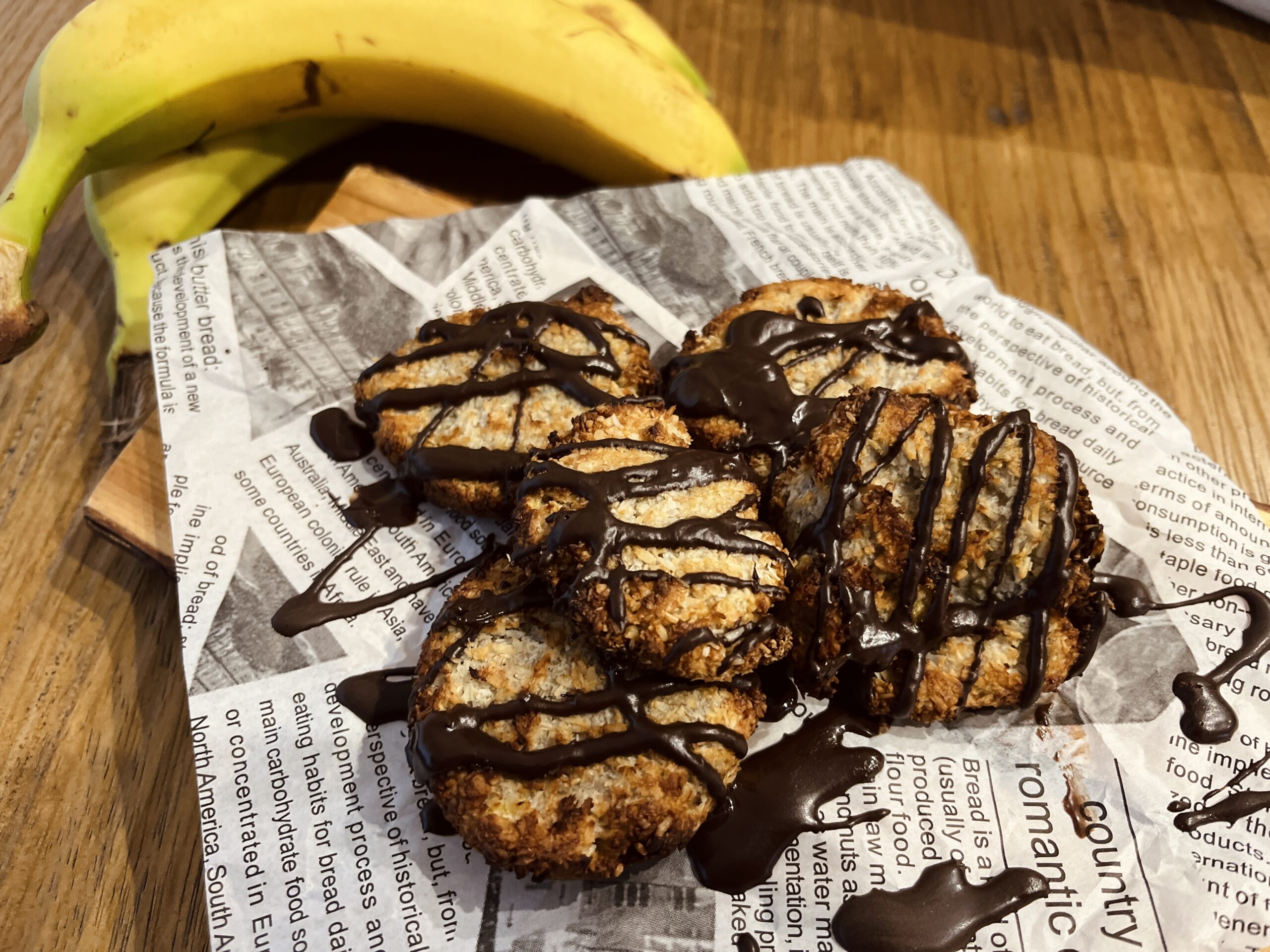 Biscuits moelleux à la noix de coco et à la banane