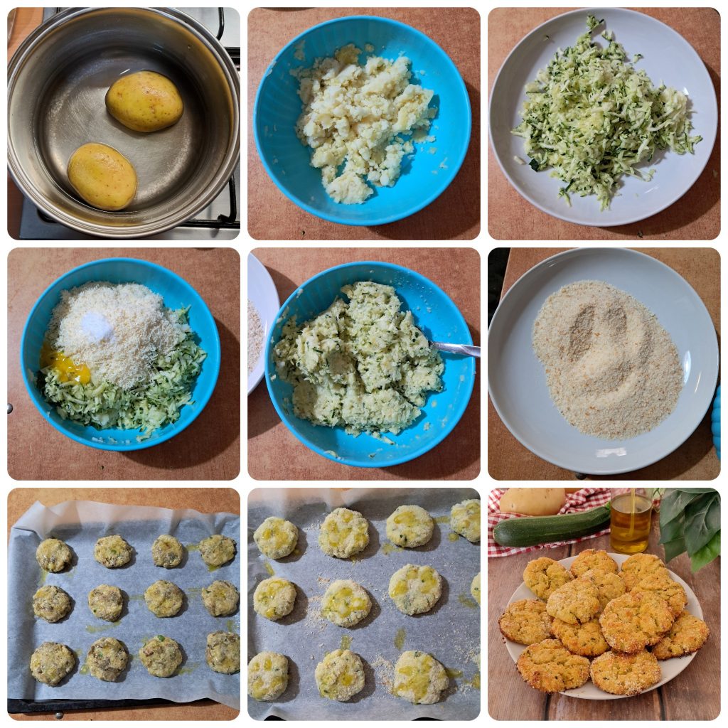 Boulettes de pommes de terre et courgettes