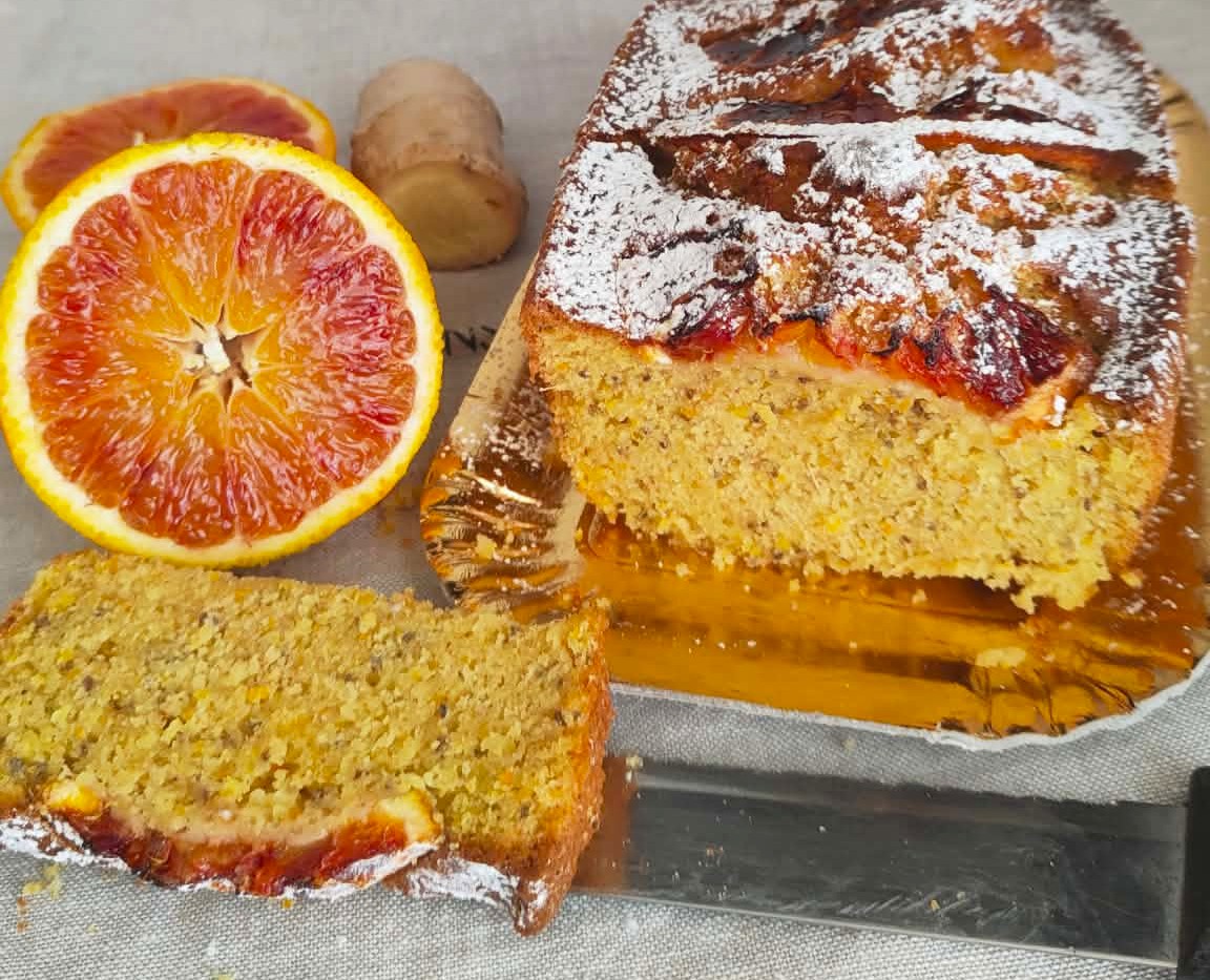 Cake à l&rsquo;orange et au gingembre moelleux et parfumé – recette facile pour le petit-déjeuner