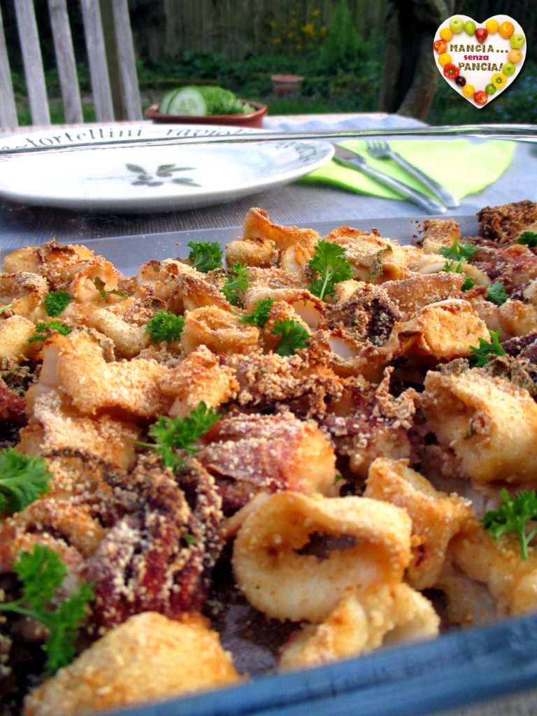 Calamars gratinés au four légers, Mangia senza Pancia
