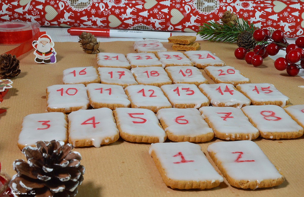 Calendrier de l&rsquo;Avent de biscuits