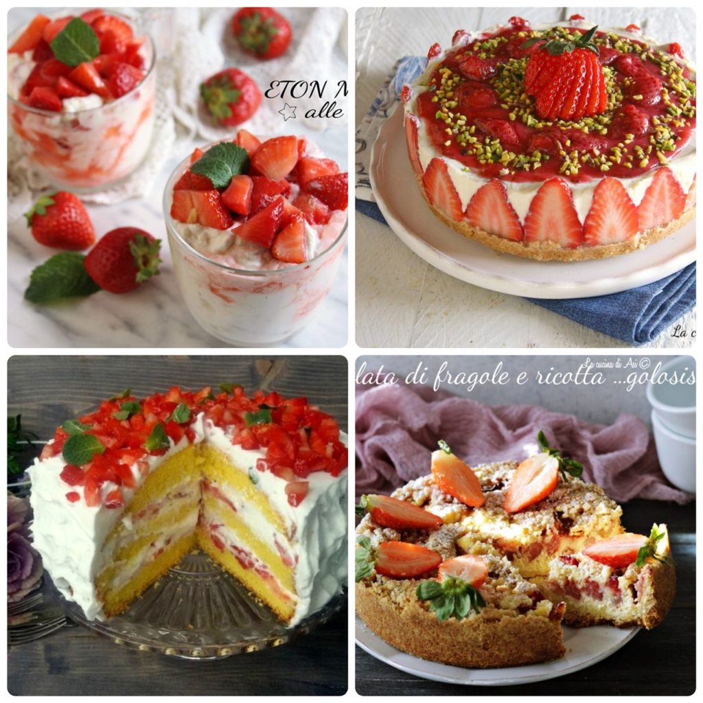 desserts de printemps aux fraises