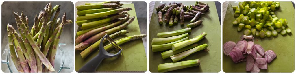 farce des tortelloni aux asperges et à la ricotta