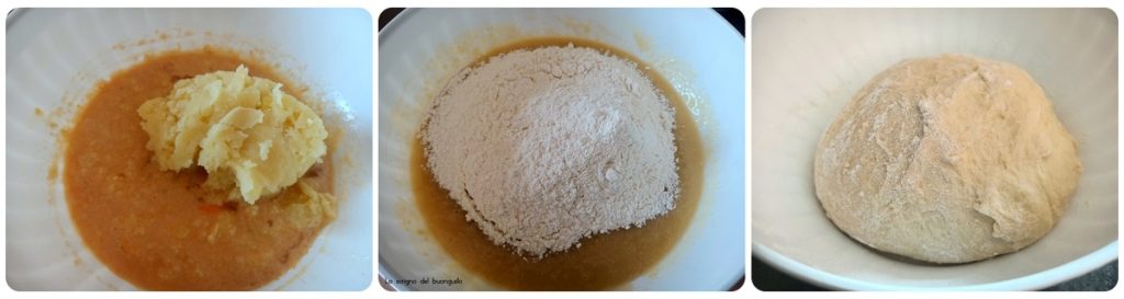 Préparation de la pâte