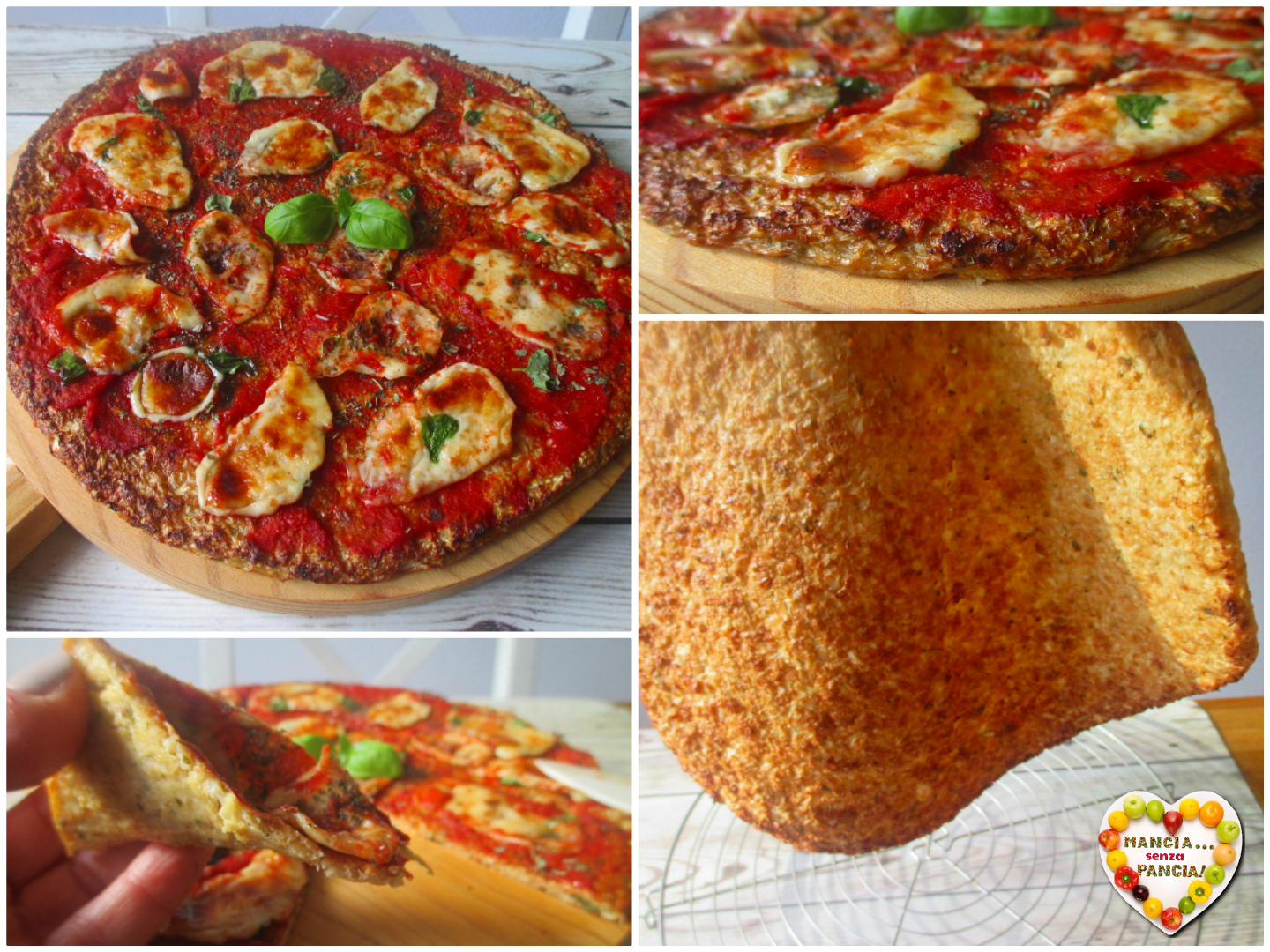 Pizza au chou-fleur qui ne se casse pas