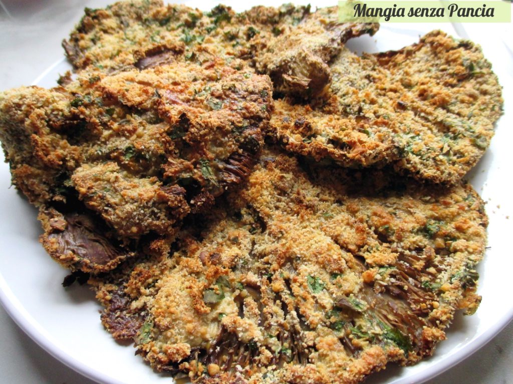 Champignons gratinés savoureux, recette végétarienne, Mangia senza Pancia