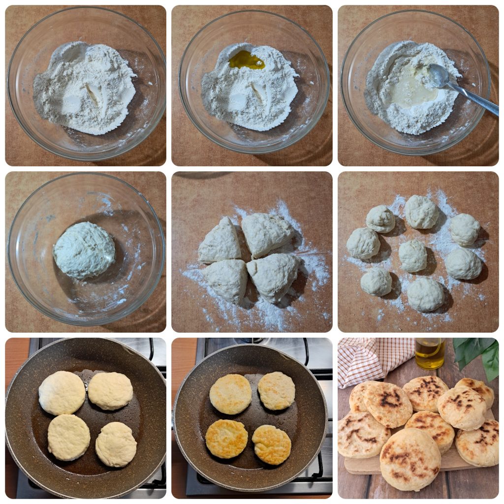 Focaccias à la poêle