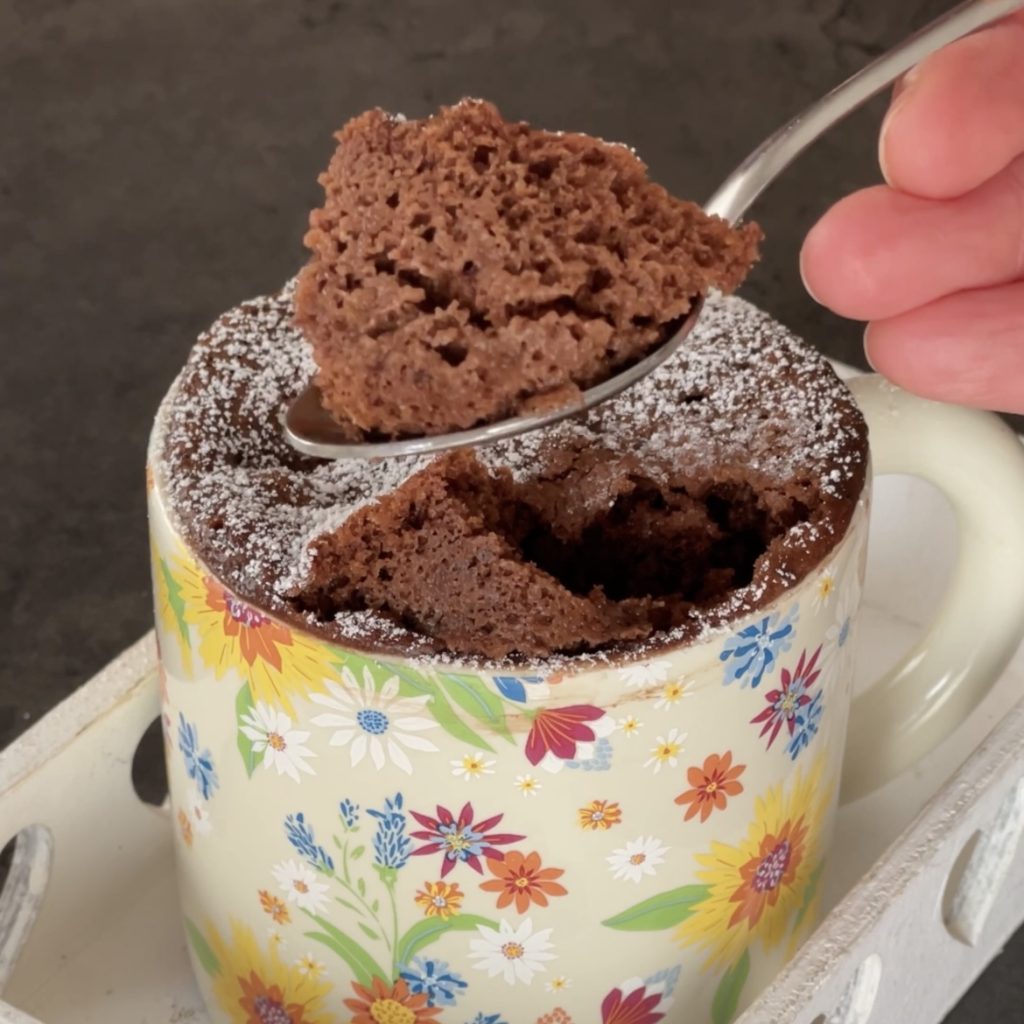 Torta in tazza alla nutella