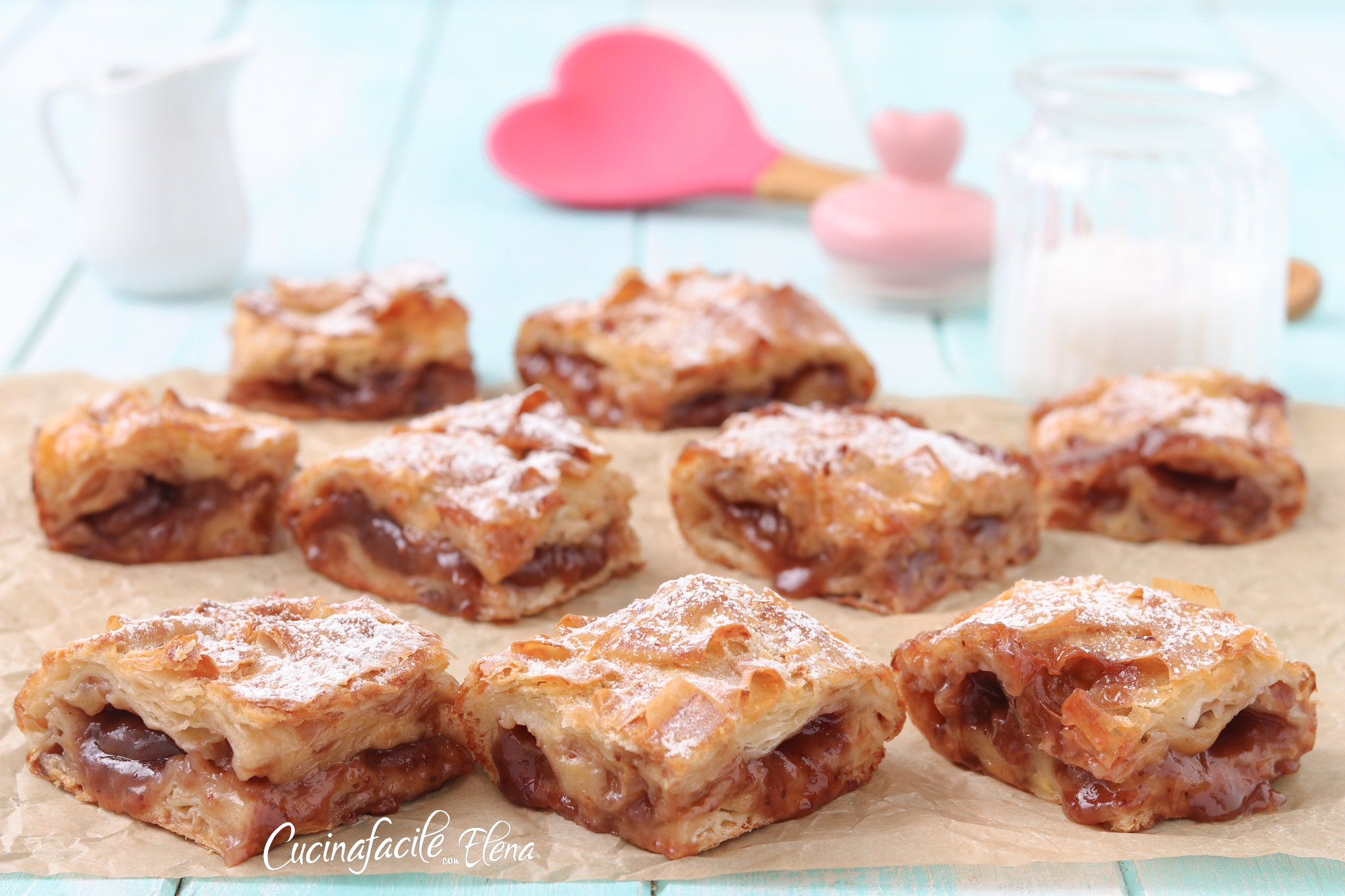 Gâteau filo à la confiture