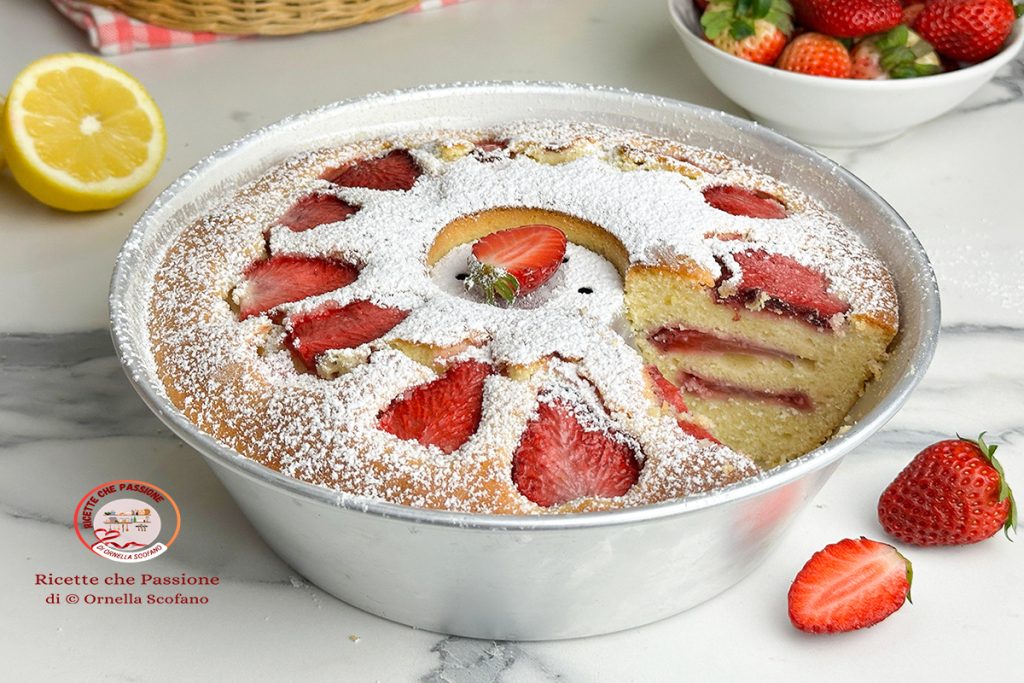 recette gâteau couronne fraises et citron