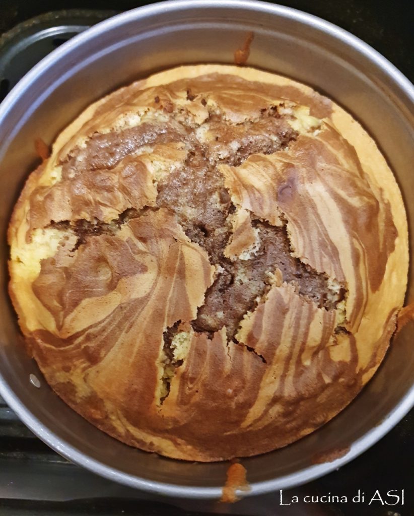 gâteau marbré glacé en friteuse à air
