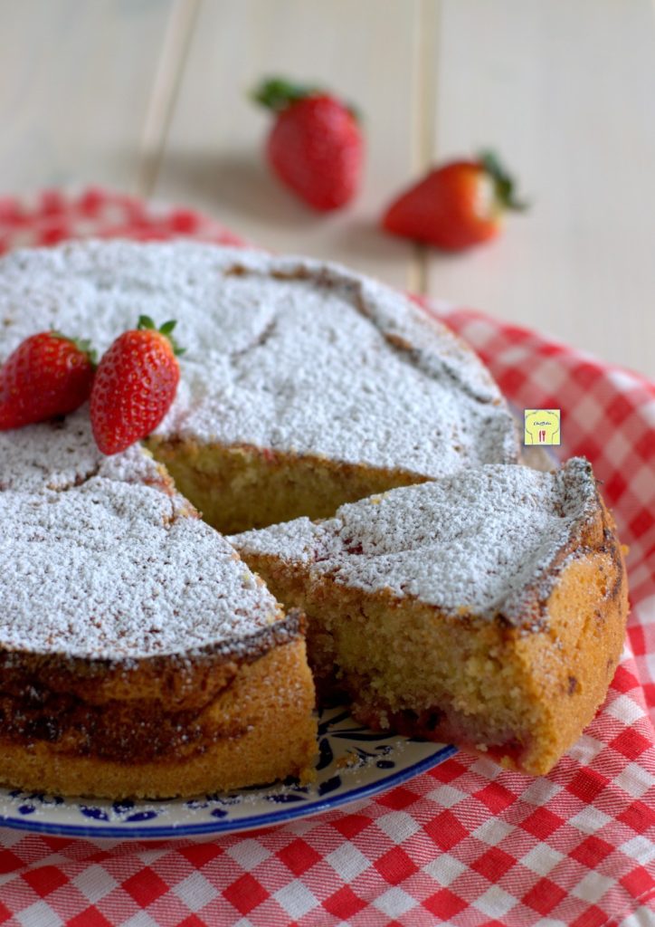 gâteau nuage aux fraises gp