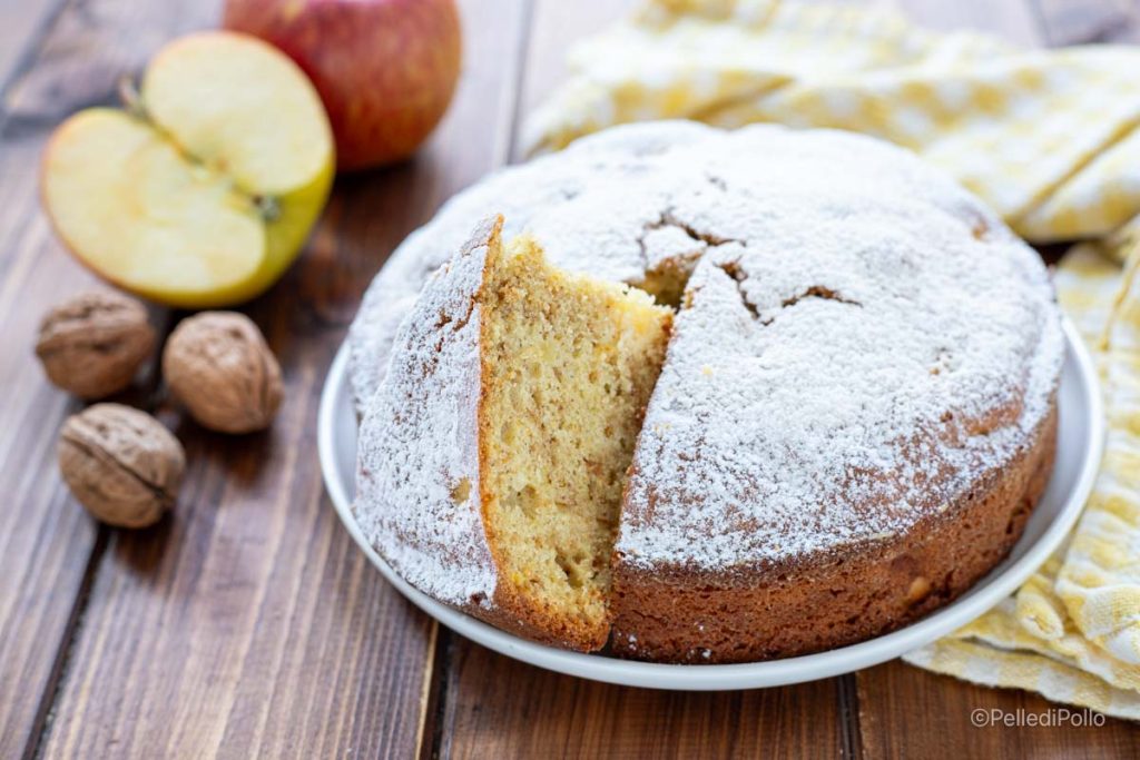 gâteau aux pommes et bananes