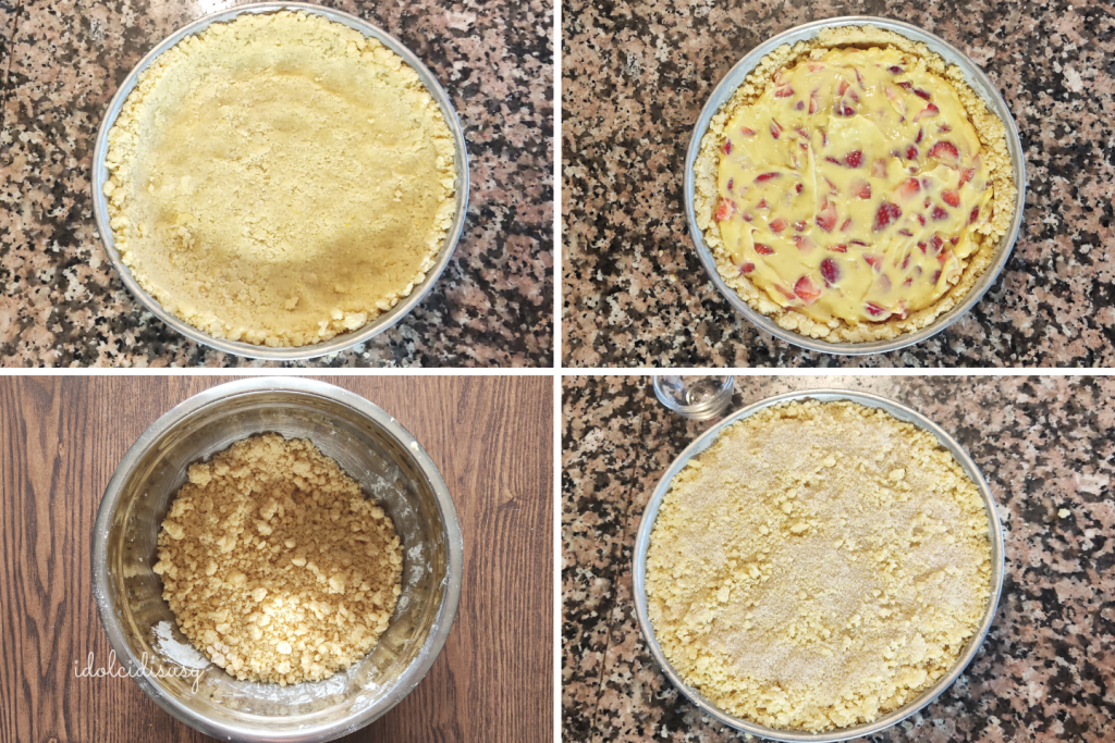 idolcidisusy sbriciolata de fraises et crème pâtissière