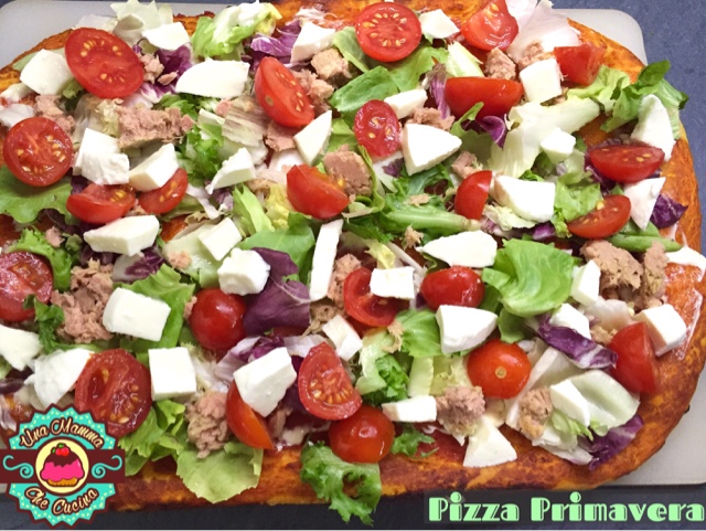 Pizza Primavera - recette froide