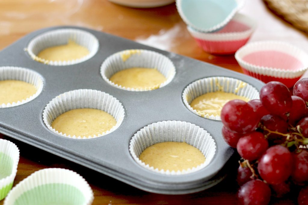Muffins à la crème de citron et fraises des bois
