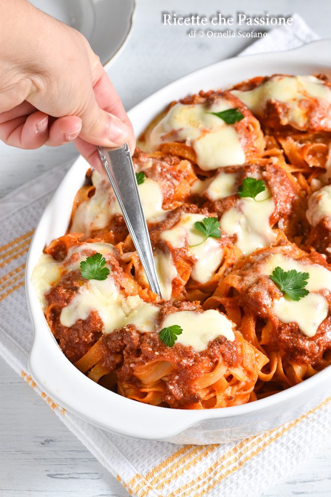nids de tagliatelles au four recette de Pâques