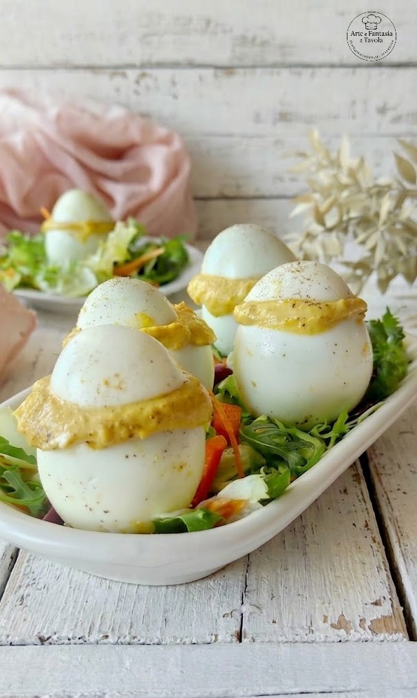 Œufs durs farcis au thon