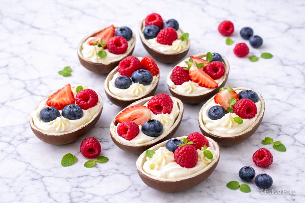 oeufs en chocolat fourrés