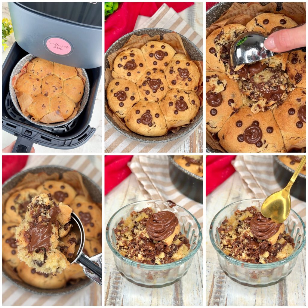 Scoopable cookie pie (friteuse à air)