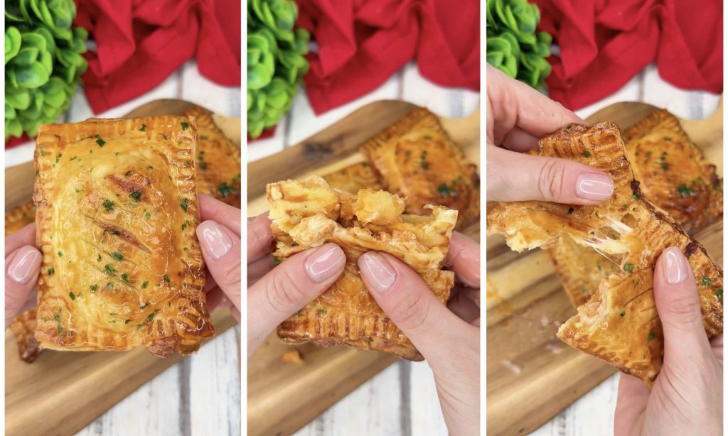 Chaussons de poulet crémeux en croûte de pâte brisée (Puff Pastry Chicken)