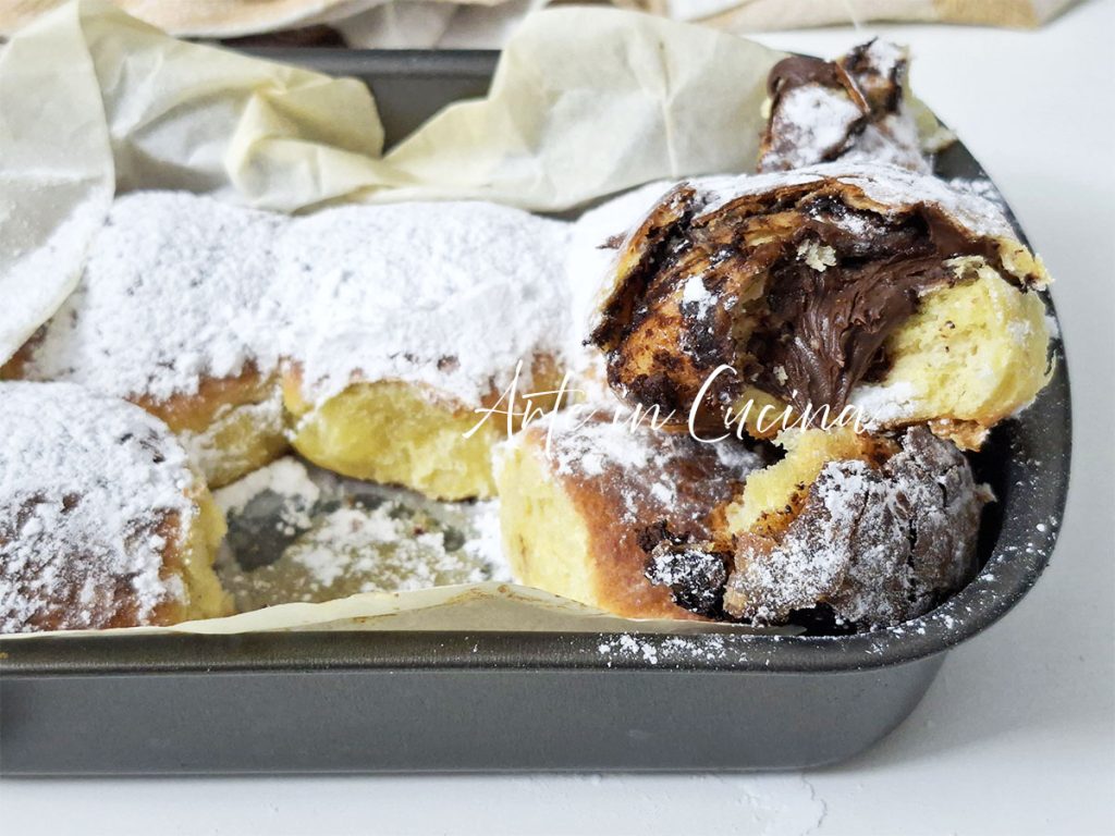 Plat de brioches à la Nutella