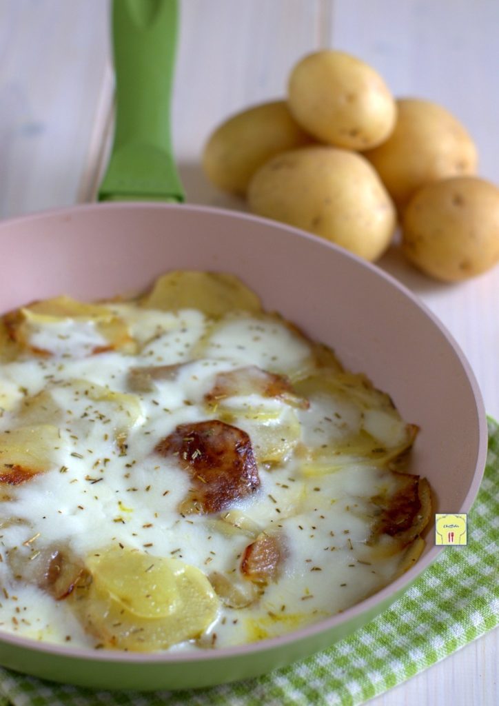 pommes de terre et mozzarella à la poêle gp