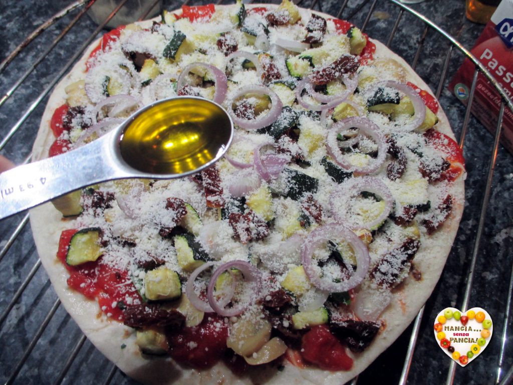 Piadipizza légère aux légumes grillés, Mangia senza Pancia