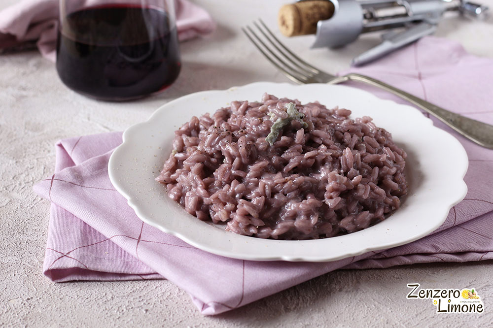 risotto au vin rouge
