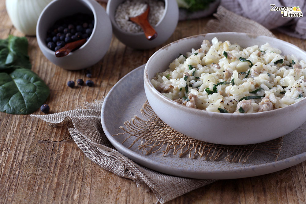 risotto onctueux à la saucisse et au fenouil