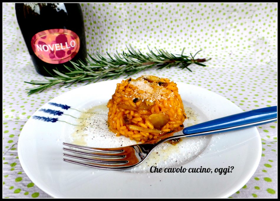 Risotto aux champignons parfumé au romarin