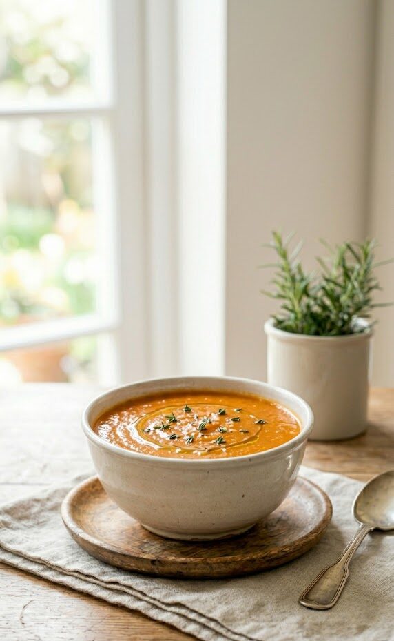 soupe de lentilles corail en croute