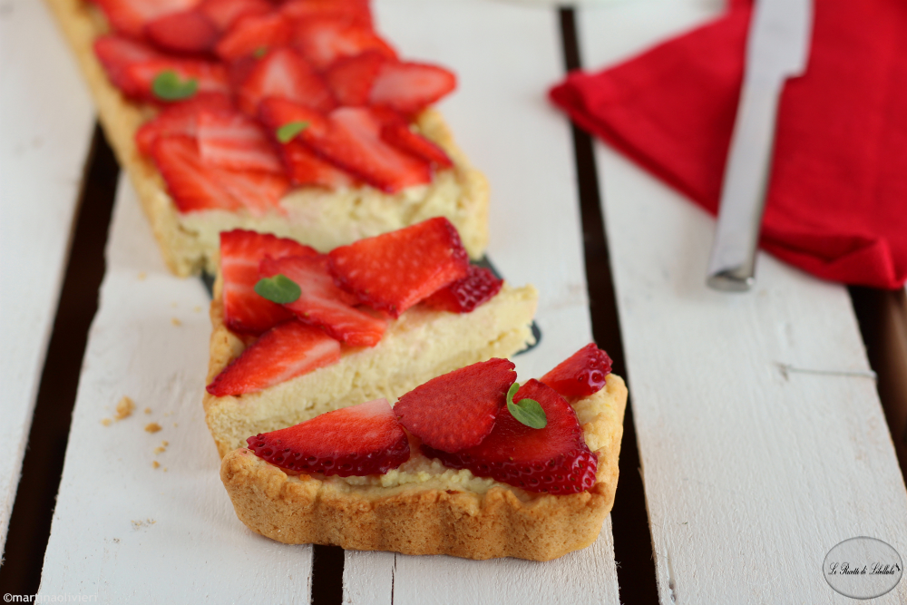 Tarte à la ricotta et aux fraises