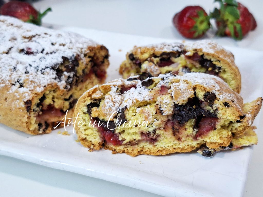 TARTE roulée FRAISES et CHOCOLAT