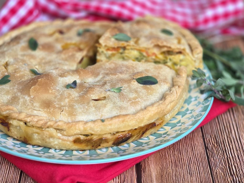 tarte salée aux légumes variés