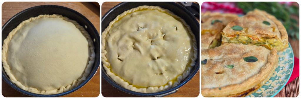 tarte salée aux légumes variés